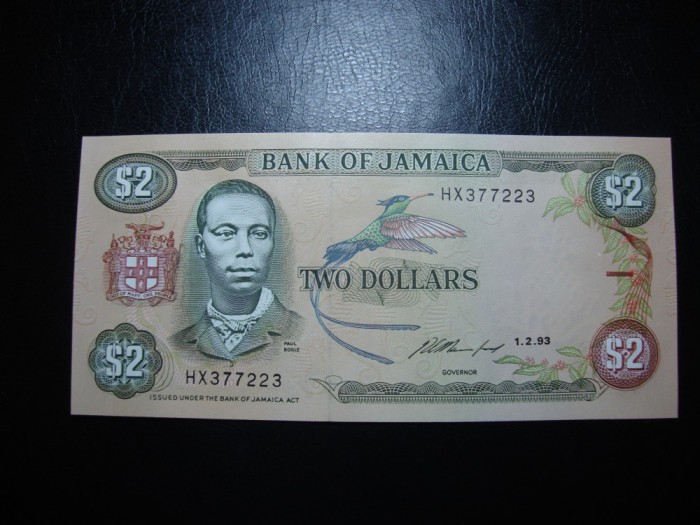 JAMAICA 2 DOLARI 1993 UNC