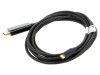 Cablu-adaptor DisplayPort 1.2, USB 3.2 aurit 3m negru Fire, Lanberg