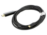 Cablu-adaptor DisplayPort 1.2, USB 3.2 aurit 3m negru Fire, Lanberg