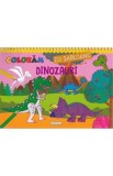 Cumpara ieftin Coloram cu sabloane - Dinozauri