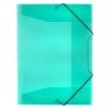 Mapă Plastic A4, Verde Menta, Elastic, 25.5x34cm, Oem
