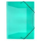 Mapă Plastic A4, Verde Menta, Elastic, 25.5x34cm, Oem