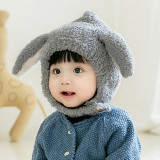 Caciulita gri pentru bebelusi - Bunny (Marime Disponibila: 6-9 luni (Marimea 19