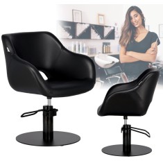 Scaun de coafat Retro hidraulic rotativ pentru salonul de coafură Suport cromat scaun de coafor