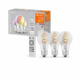 Cumpara ieftin Pachet 3 Becuri LED RGB inteligente Ledvance SMART+ WiFi Multicolour, Becuri inteligente, E27, Calda (2000 - 3499 K)