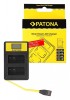 Patona Smart Dual LCD USB incarcator pentru Panasonic MW-BLC12PP V-Lux 4 Panasonic DMW-BLC12PP