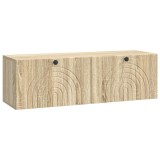 vidaXL Oglindă TV montată pe perete Stejar Sonoma 98 x 31 x 30 cm 898217