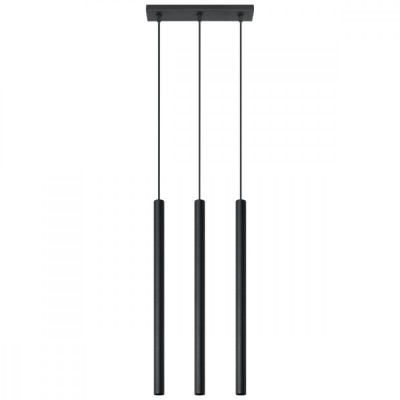 Lampă suspendată PASTELO 3 negru, Sollux Lighting foto
