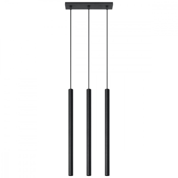 Lampă suspendată PASTELO 3 negru, Sollux Lighting