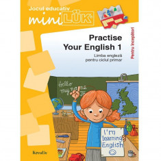 Joc educativ Luk Practise your English 1 Editura Kreativ, incepatori, 12 jetoane, 5 ani+