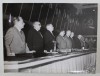 PALMIRO TOGLIATTI si LUIGI LONGO LA INTONAREA ' INTERNATIONALEI ' , CONGRESUL AL VIII - LEA AL P.C.I. , ROMA , FOTOGRAFIE DE PRESA , 1956