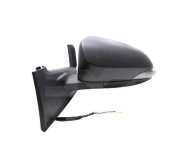 Oglinda exterioara Toyota Yaris, 07.2014-; Yaris, 05.2017- , Stanga, reglare electrica; grunduit; incalzita; geam convex; cromat; pliere electrica; 9 foto