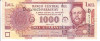 M1 - Bancnota foarte veche - Paraguay - 1000 guarnies - 2005