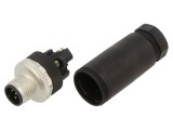 Conector M12 tată cu 5 pini IP67 - BINDER