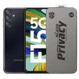 Folie de Protectie pentru Samsung Galaxy F15, TEO, Sticla Securizata ESD Antistatica, Super-X Privacy OG, Margini Negre, 0.30 mm, Transparent Inchis