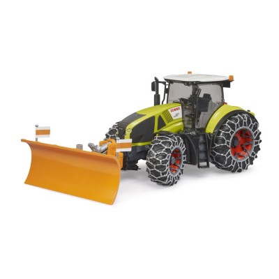 Bruder Tractor Claas Axion 950 cu lanturi de zapada si lama de plug foto