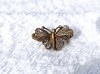 Argint aurit BROSA FLUTURE manopera EXCEPTIONALA in filigran VECHI delicat FINUT