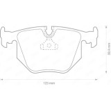 Set placute frana Jurid 571918J, parte montare : punte spate