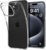 Husa Spigen Cristal Lichid1 pentru Apple iPhone 15 Pro Transparent, Silicon, Carcasa