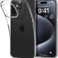 Husa Spigen Cristal Lichid1 pentru Apple iPhone 15 Pro Transparent