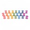 Set 21 mosoare colorate din lemn pentru activitati educative