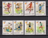 RWANDA 1982 SPORT FOTBAL MI 1179-1186 MNH