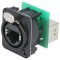 Conector soclu etherCON ecranat aurit