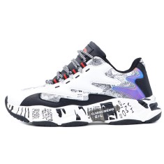 Sneakers Barbati MBrands cu talpa flexibila, din piele ecologica, imprimeu ziar nr 44 foto