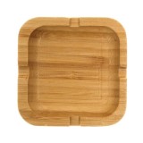 Scrumiera Pufo Nature din lemn de bambus, 10 cm, patrata
