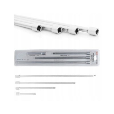 Set prelungitor, extensii pentru clichet , 1/4&amp;quot;, 4 elemente, Kraft foto