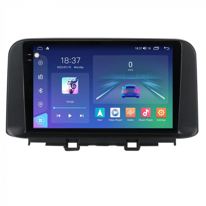 Navigatie dedicata cu Android Hyundai Kona dupa 2017, 8GB RAM, Radio GPS Dual
