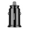 &Icirc;ncărcător de mașină Baseus Circular 2xUSB 30W QC 3.0, negru (CCALL-YD01)