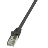 PATCH CORD FTP LOGILINK Cat6, cupru-aluminiu, 10 m, negru, AWG26, ecranat &quot;CP2093S&quot; (timbru verde 0.18 lei)