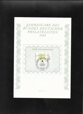 Germania FDC 1984 foto