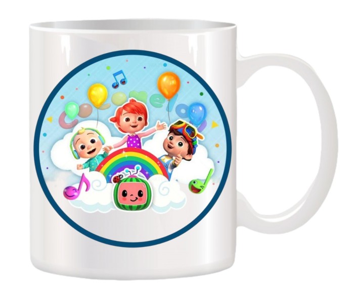 Cana alba personalizata CoComelon, INOVATIX&reg;. 330ml