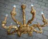 Boem candelabru salon din lemn masiv foitat in stilul Baroc piesa cu o lucrătură de o foarte mare finețe