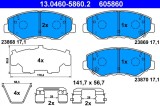 ATE 13.0460-5860.2 set placute frana,frana disc