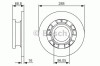 Disc frana FORD TRANSIT CUSTOM bus (2012 - 2016) BOSCH 0 986 479 A50