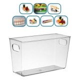 Organizator din Plastic Transparent pentru Frigider, 26x10x16cm, CMCLASS