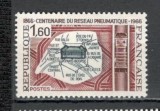 Franta.1966 100 ani posta pneumatica in Paris XF.253, Nestampilat