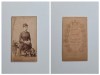 Fotografie CDV Kossak Jozsef, Doamna eleganta, Temesvar, Timisoara, Banat, Romania, Austro-Ungaria, ca. 1890
