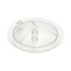 Capac transparent bidon 30L cu 2 iesiri pentru aparat de muls vaci Breckner Germany