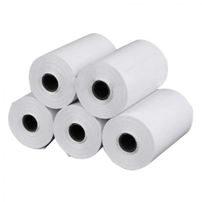 Set Etichete Termice Autoadezive, Zamo&reg;, 57x30mm x 5m, pentru Imprimanta Termica Portabila, Alba, 5