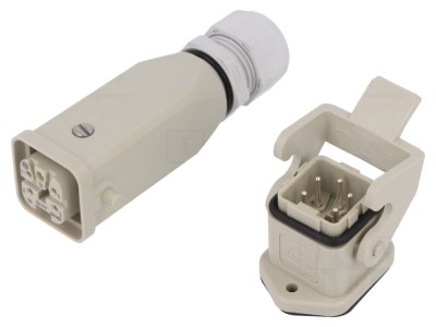 Conector HDC 5 pini, 400V, set complet foto