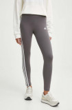 Adidas colanti femei, culoarea gri, cu imprimeu, IR5350