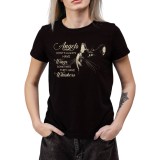 Tricou Dama Pisici cu text ironic si expresie comica, marimea M