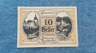 10 Heller 1921 Austria / notgeld Attnang-Puchheim foto