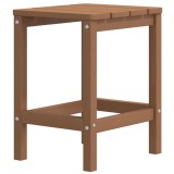 Cumpara ieftin Masa Adirondack de gradina, maro, 38x38x46 cm, HDPE