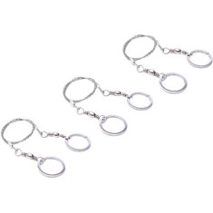 Set 3x Fierastrau de buzunar, 8 fire, tip sarma camping si drumetii, otel, lungime aproximativ 60 cm