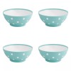 Set boluri, 4 piese, 750 ml, Plastic, Verde deschis